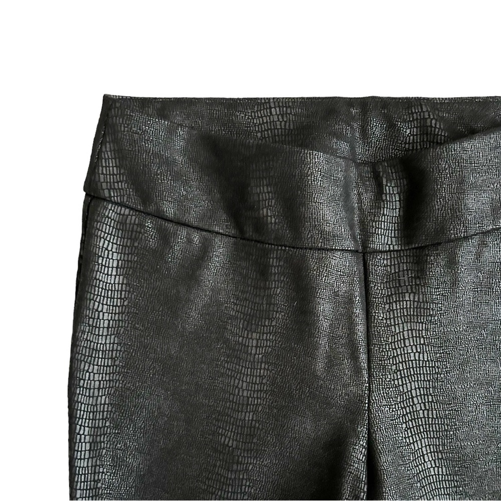 Soft Surroundings Black Python Pull On Pants Size… - image 5